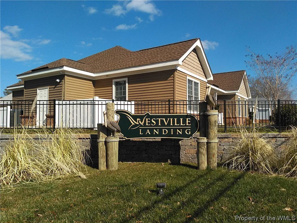 Westville Landing entrance sign